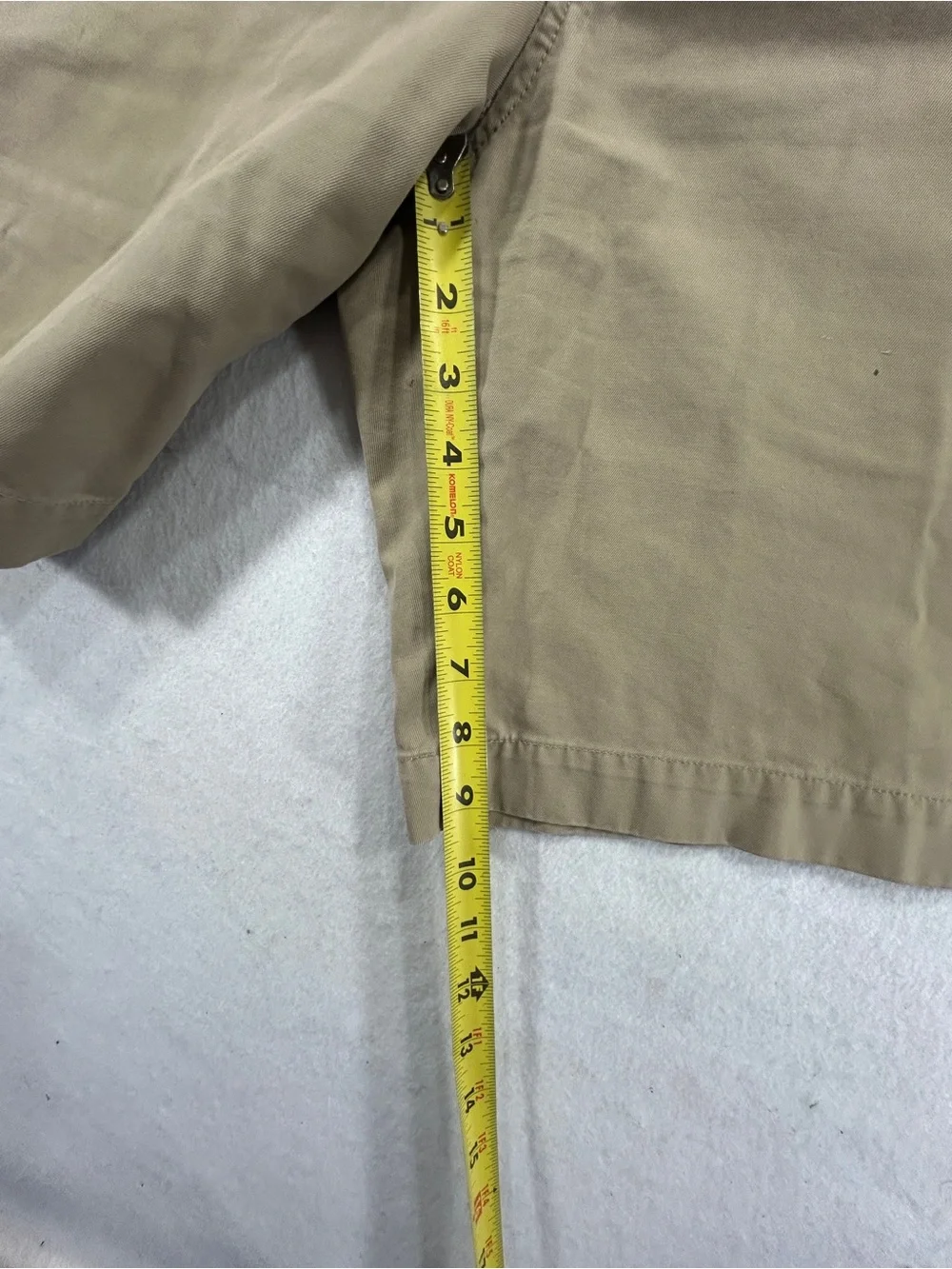 Banana Republic Mens 32 Khaki Chino Shorts Beige Flat Front 9